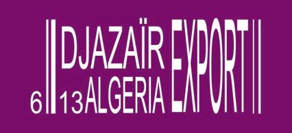 Logo Djazaïr export MAUVE &  blanc